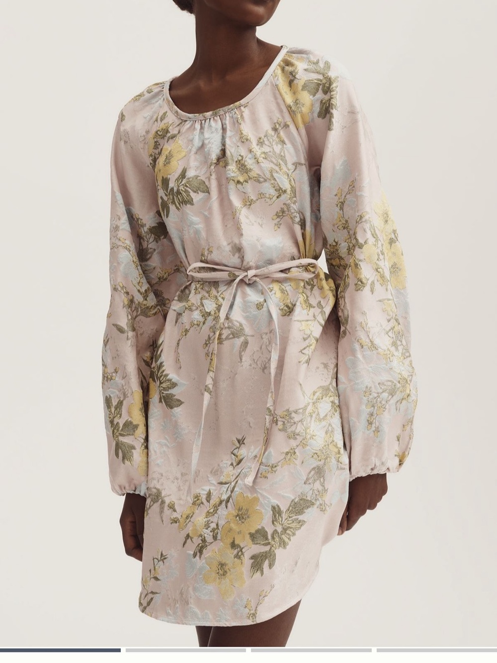 Siempre x Anthropologie brocade mini dress